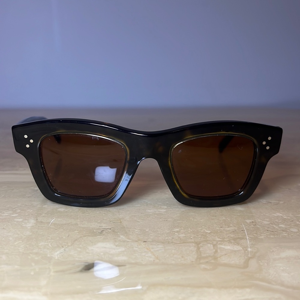 AUTHENTIC CELINE CL 41396/S BROWN TORTOISE SUNGLASSES LIKE NEW